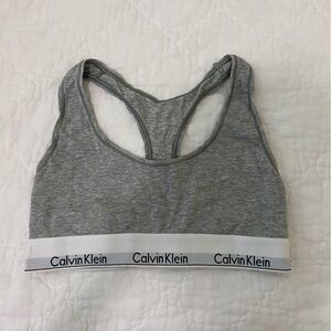 Calvin Klein Heathered Gray Bralette